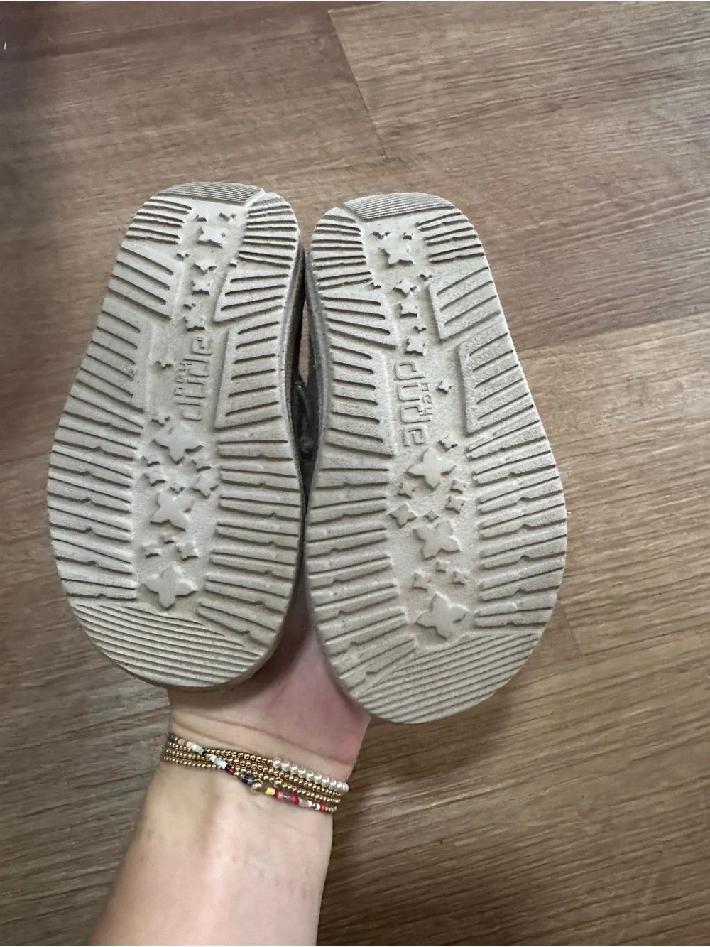 Kids Hey Dudes Slip-On Shoes in Gray